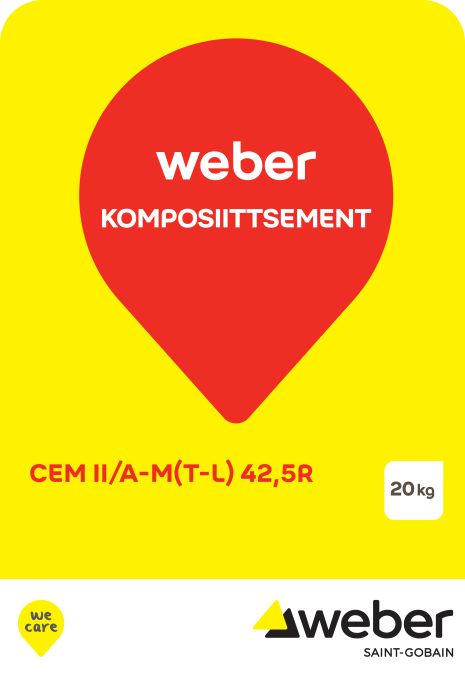 Komposiittsement Weber CEM II/A-M (T-L) 42,5 R 20 kg