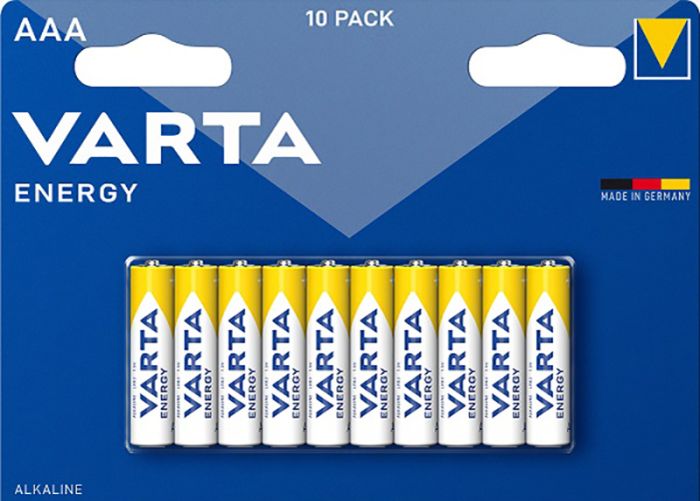 Patareid Varta Energy 1,5 V LR03/AAA 10 tk