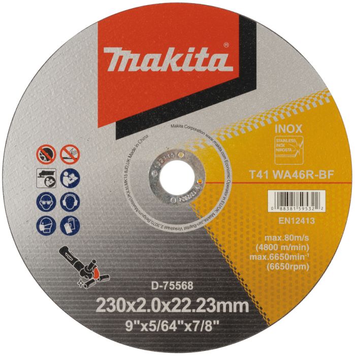 Lõikeketas Makita D-75568 roostevaba teras 230 mm