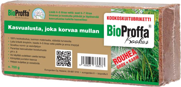 Kookoskiubrikett Bioproffa 700 gr, jämedakoeline