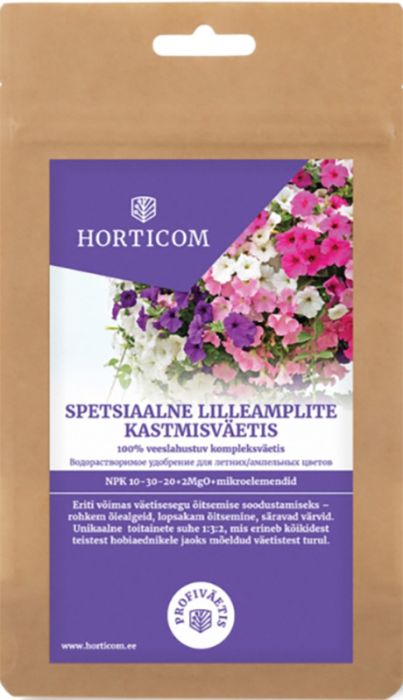 Spetsiaalne lilleamplite kastmisväetis Horticom 300g