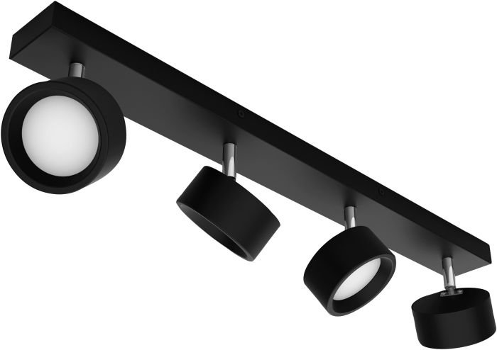 LED-kohtvalgusti Philips Bracia 4-osaline must