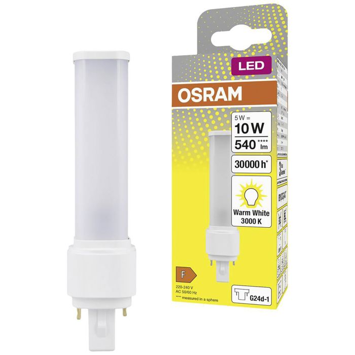 LED-lamp Osram Dulux D10 EM & AC Mains 5 W G24D-1 830