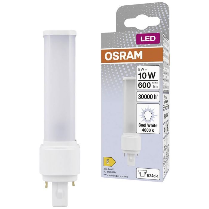 LED-lamp Osram Dulux D10 EM & AC Mains 5 W G24D-1 840