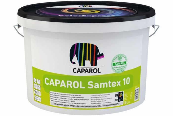Sisevärv Caparol Samtex 10 B1 valge 10 l