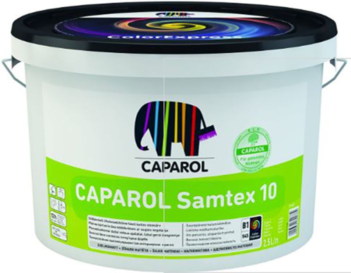 Sisevärv Caparol Samtex 10 B1 valge 2,5 l