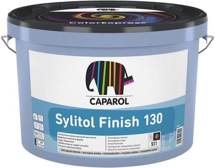 Silikaatvärv Caparol Sylitol Finish 130 B1 valge 2,5 l
