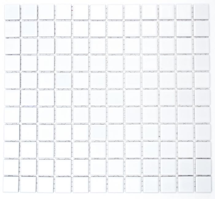 Mosaiik Square valge läikiv 30 x 30 cm