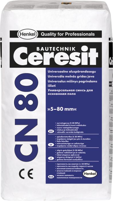 Põrandasegu Ceresit CN 80 5 - 80 mm 25 kg