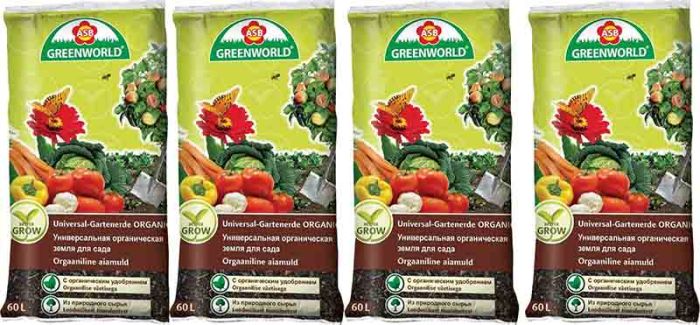 4 kotti Greenworld Orgaaniline aiamuld 60 l