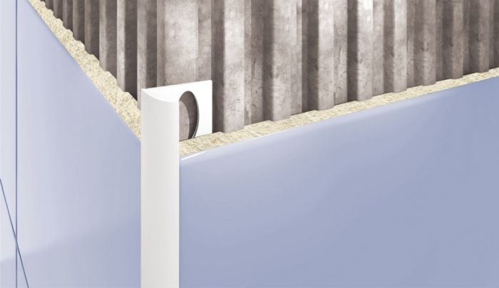 Plaadiliist PVC välisnurk beež marmor 8 mm