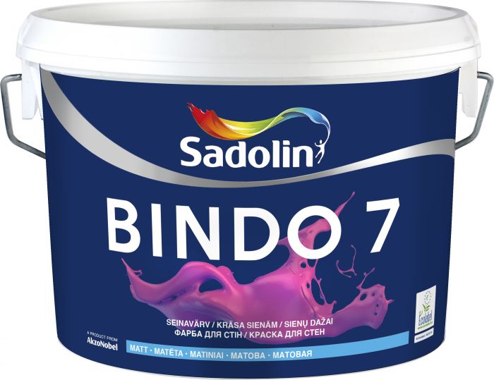 Lae- ja seinavärv Sadolin Bindo 7 BC ainult toonimiseks 2,5 l