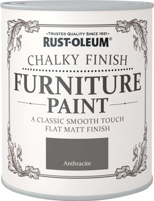 Mööblivärv Rust-Oleum Chalky Finish Anthracite 125 ml