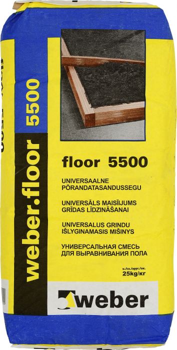 Põrandatasandussegu Weber Floor 5500 25 kg