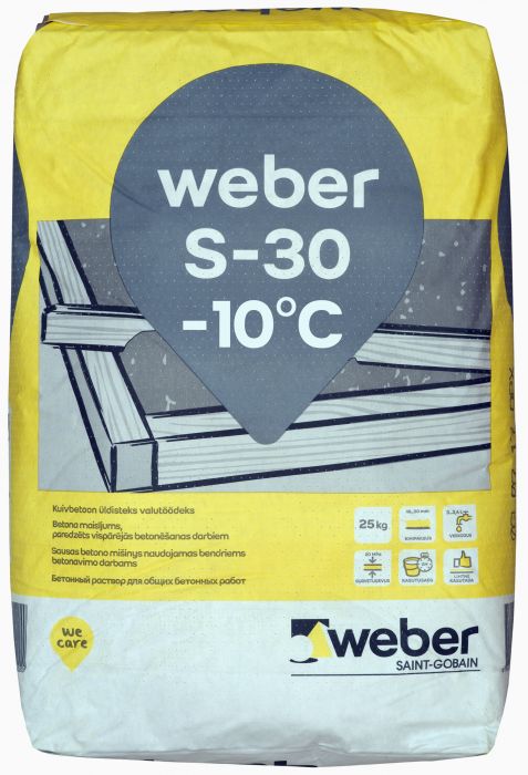 Kuivbetoon Weber S-30 talvine 25 kg