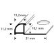Plaadiliist Dione ümar PVC beež 10 x 2500 mm