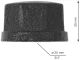 Otsakork Walteco RT-17 must 3/4