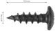 Kruvi Walteco RT-50 must Ø 5 x 16 mm 16 tk