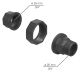 Kaksiknippel Walteco RT-58 must 3/4” x 3/4” 2 tk