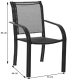 Tool SunFun Amy 56 x 66 x 86 cm, musta raamiga