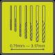 Puuriterade komplekt Ryobi RAR401-7 7-osaline