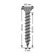 Universaalkruvi Spax must TRX WIROX 5 x 40 mm 25 tk