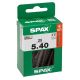 Universaalkruvi Spax must TRX WIROX 5 x 40 mm 25 tk