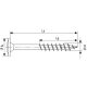 Puidukruvi Spax HI.FORCE TRX WIROX 6 x 180 mm 20 tk