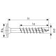 Puidukruvi Spax HI.FORCE TRX WIROX 8 x 80 mm 20 tk