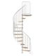 Keerdtrepp Atrium Novo Type 6 pöök Valge 140 cm