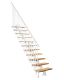 Trepp Atrium Dixi Vertical 70 cm Lepp / valge