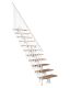 Trepp Atrium Dixi Vertical 70 cm Pöök / valge