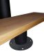 Trepp Atrium Dixi Vertical 70 cm Pöök / must