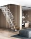 Trepp Atrium Dixi Vertical 70 cm Tamm / valge