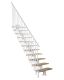 Trepp Atrium Dixi Vertical 70 cm Tamm / valge