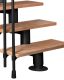 Trepp Atrium Dixi Vertical 80 cm Pöök / must