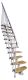 Trepp Atrium Mini Plus Vertical pöök 60 cm Hall