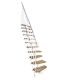 Trepp Atrium Mini Plus Vertical tamm 60 cm Valge