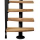 Trepp Atrium Mini Plus Vertical tamm 60 cm Must