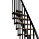 Trepp Atrium Mini Plus Vertical tamm 60 cm Must
