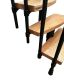 Trepp Atrium Mini Plus Vertical tamm 60 cm Must