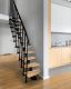 Trepp Atrium Mini Plus Vertical tamm 60 cm Must