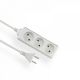 Pikendusjuhe 3-pesaga 1,5 m, valge