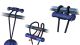 Vendri kinnitus Snubber reelingule PVC 2 tk Tumesinine