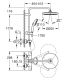 Dušikomplekt Grohe Vitalio Start System 250 mattmust