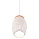 Rippvalgusti Trio Bidar Ø 15 cm valge