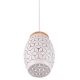 Rippvalgusti Trio Bidar Ø 15 cm valge