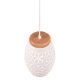 Rippvalgusti Trio Bidar Ø 15 cm valge