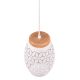 Rippvalgusti Trio Bidar Ø 15 cm valge