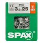 Peitpeakruvi Spax 3,5 x 25 mm